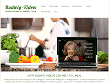 Tablet Screenshot of budwig-videos.com